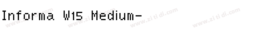 Informa W15 Medium字体转换 Informa W15 Medium字体转换